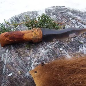 шаманский ритуальный нож медведь Ош пермский стиль
